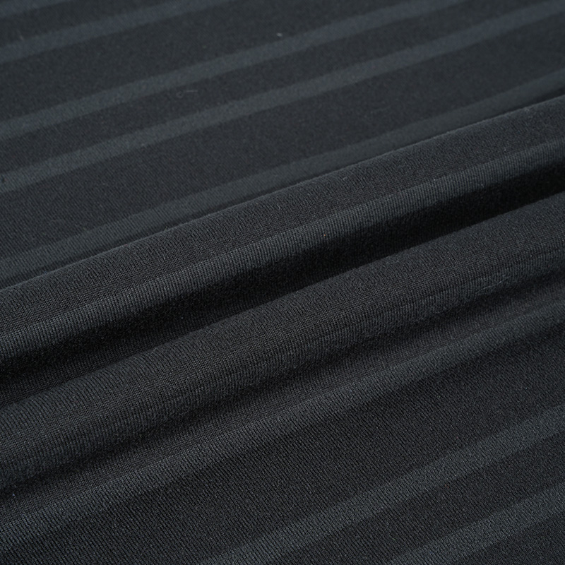 11SP149 90% Polyester 10% spandex 170 GSM Pohodlný pruh natiahnuté broskyňové dresy pletená spodná bielizeň